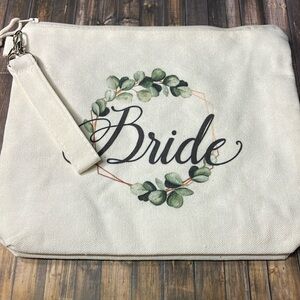 5for$10 Soft Canvas Makeup Cosmetics Zipper Bag Gift For Bride - Bride Kit